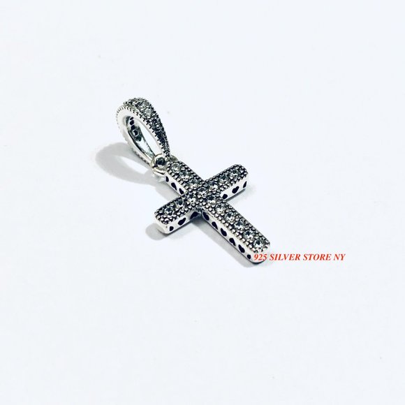 NEW Authentic Pandora Charm Faith CROSS Dangle 791310CZ - Picture 3 of 7